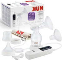 Elektrische Borstkolf - Soft & Easy Enkele Borstkolf met Batterij - Zachte Borstopzetstukken - Incl. Perfect Match Babyfles 150 ml - 1 stuk