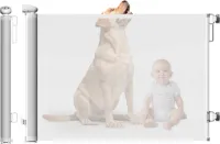 ElevateBE Oprolbaar Traphekje - Hondenhek - Tot 140 cm - Veiligheidshekje - Kinderhekje - Voor Baby