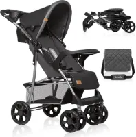 Emma Plus Lichtgewicht Buggy tot 15 kg, Kinderwagen van ca. 6 maanden tot ca. 3 jaar, Wandelwagen met 5-punts Veiligheidsgordels, Rugleuningverstelling tot Ligpositite, Snel Opvouwsysteem