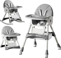 Equivera Chaise Haute Bebe - Kinderstoel - Chaise Enfant - Baby Stoel - Kinderstoel Voor Aan Tafel