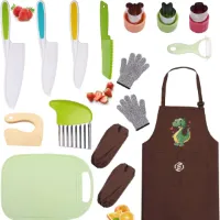 Equivera Kindermessen - Kindermessen - Kindermessen Set - Kinder Keukenmessen - Keukenmessen Kinderen - Kinderbestek