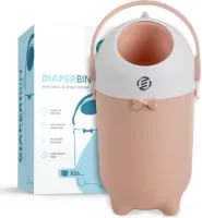 Equivera Luieremmer - Luier Emmer - Anti Geur Systeem - Luier Prullenbak - Milleuvriendelijk - Kraamcadeau - Premium