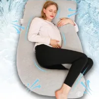 Equivera Zijslaapkussen Volwassenen - Zijslaapkussen - Lichaamskussen Zijslaper - Zijslaap Kussen Volwassenen - Zwangerschapskussen - Voedingskussen - Borstvoedingskussen - Body Pillow - Voor een comf