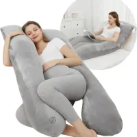 Equivera Zijslaapkussen Volwassenen - Zijslaapkussen - Lichaamskussen Zijslaper - Zijslaap Kussen Volwassenen - Zwangerschapskussen - Voedingskussen - Borstvoedingskussen - Body Pillow - Voor een comf