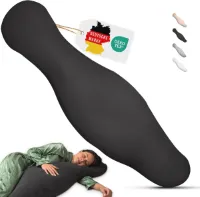 Ergonomisch Zijslaapkussen voor Gezonde Slaap, Wasbaar Katoenen Kussen, Ideaal voor Zwangere Vrouwen en Nekpijn