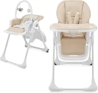 Ergonomische 2-in-1 kinderstoel, kantelbaar en opvouwbaar met verstelbare hoogte en voetensteun