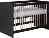 Europe Baby Nova Babybed Zwart Eiken 60 x 120 cm