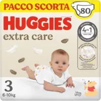 Extra Care Baby Luiers Maat 3 (4-9 kg) - 2 Verpakkingen van 40 Luiers