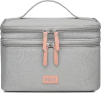 FÍNT® Luxe Koeltas - Voor Onderweg - Kolftas - Opbergruimte Borstkolf en Toebehoren - Moedermelk tot 12 uur Koel - Koeltassen Moedermelk - Grijs