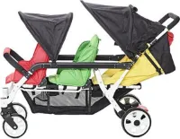 FAMILIDOO LIDOO 3 Drieling Wandelwagen 3 Plaatsen Geschikt voor 1 newborn baby