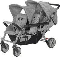 Familidoo Kinderwagen 3 Plaatsen Lidoo H3E + Ergondrive Full Grey