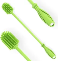 Fles Reinigingsborstel Met Lang Handvat 31cm - Voor Babyflessen, Hydrofles, Sportfles, Vaas, Glaswerk - Perfect Voor Kleinere Diameter Flesopeningen (1 Verpakking) (Groen)