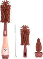 Flessenborstel - Flessenborstel Baby - Flessenreiniger - Flessen Borstel - Flesvoedingaccessoires - Babyaccessoires