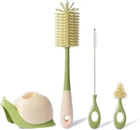 Flessenborstel - Flessenborstel Baby - Flessenreiniger - Flessen Borstel - Flesvoedingaccessoires - Babyaccessoires