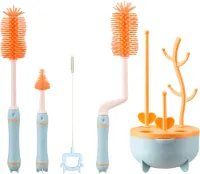 Flessenborstel - Flessenborstel Baby - Flessenreiniger - Flessen Borstel - Flesvoedingaccessoires - Babyaccessoires