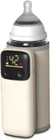 Flessenwarmer onderweg - Draagbare Baby Flessenwarmer - Intelligente Flesverwarmer - Oplaadbaar - Geschikt voor Borstvoeding & Babyvoeding - Draadloos te gebruiken om je melk op temperatuur te houden 