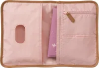 Fresk Luieretui - 18 x 26 x 3 cm - Afsluitbare Luiertas - Waterafstotend Verschoningsmatje - Opbergvak voor Natte Doekjes - Toilettas - Paars - Swallow