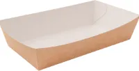 Snackbakje A14 - Premium - Karton - Bruin/Wit