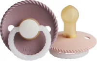 Frigg Rope Night Fopspeen - 0-6 mnd (2 stuks) - Twilight Mauve/Blush