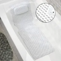 Full body spa bad matras kussen - zachte gewatteerde badmat met ademend ontwerp