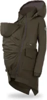 Fun2bemum Parka Softshell zwangerschapsjas en draagjas - Khaki - L