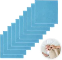 Funnies Spuugdoeken 10-pack | Blauw | 30x30cm | Set Van 10 Stuks | Spuugdoekjes | Monddoekjes