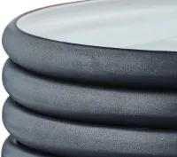 GOURMET bord Ø28cm - 4 stuks - Onyx