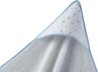 Gamberritos Badcape 100 X 100 Cm Blauw/wit