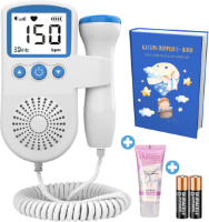 Gatson Doppler - Doppler baby - Baby hartje monitor - Inclusief doppler gel en batterijen - Blauw