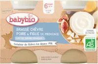Gebrouwen met Franse geitenmelk - peer en vijg van de Provence 2 eenheden - 130g | Babybio