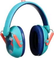 Gehoorbescherming voor kinderen plus oorbeschermers - Teal (87-98 dB) - Blauwgroen