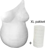 Gipsbuik XL Pakket – 5 Rollen Extra Groot en Sterk Gipsverband en Gladde Afdruk – Niet Toxisch- Baby Buik Zwanger