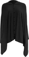 Goodivery ® Borstvoedingsdeken, wikkeldeken, verzorgingshoes, zachte en ademende inkijkbescherming, borstvoedingponcho, sjaal, autostoel, winkelwagendeken, zwart