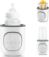 Flessenverwarmer - 5 in 1 - Flessenwarmer - Verwarming van vloeistoffen en eten - Steriliseren en ontdooien - BPA-FREE - Oververhittingsbeveiliging - Thermostaat - Automatische uitschakeling bij water