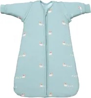 Goodivery® - Inbakeren - Heerlijk Dromen - Swaddle Doek - 100% katoen - 2.5 TOG - Premium kwaliteit - Eendenfamilie (0-6 Months) - 25x22x5cm - Lichtblauw