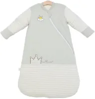 Goodivery® - Inbakeren - Heerlijk Dromen - Swaddle Doek - Lange Mouwen Biologisch katoen - voor Jongens en Meisjes - Crown/2,5 Tog, 75-90 cm - Grijs