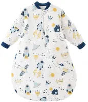 Goodivery® - Inbakeren - Heerlijk Dromen - Swaddle Doek - Lange Mouwen Biologisch katoen - voor Jongens en Meisjes - Ruimteschip/2,5 Tog, 90-110 cm - Multicolor