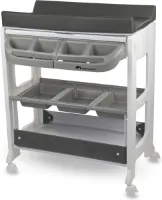 Goodivery ® Mobiele 2-in-1 Verzorgingswagen met Verander- en Badfunctie voor Baby