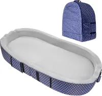 Goodivery ® Opvouwbaar Reisbed voor Peuters met Comfortabele Matras en Veiligheidsrailing