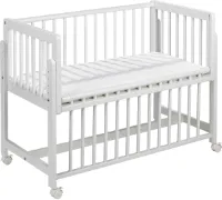 Goodivery ® Veelzijdig Wiegje met Verstelbare Hoogte en Houten Frame voor Baby