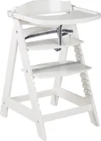 Goodivery ® Verstelbare Kinderstoel met Snelle Ontgrendeling en Voedingsblad in Elegante Witte Afwerking