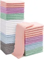 Goodivery ® Zachte en Absorberende Microvezel Baby Washandjes - Set van 50 Stuks
