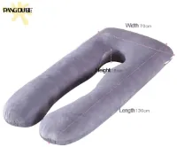 Grokos - Borstvoedingskussen - Zijslaapkussen - Katoen - Pregnancy Pillow - Support Pillow - Kussen - Zwangerschapskussen - Grijs - Voedingskussen
