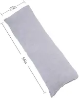 Groot Lichaamskussen voor Zijslapers - Ademend en Verstelbaar Kussen 51x137 cm
