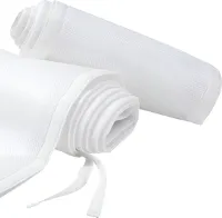 HI NATURE™ Baby Bedomrander - Bedbumper -  Hoofdbeschermer - Set van 2 - 320x27cm & 150x27cm