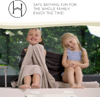 HOMERELLA Badmat antislip voor kinderen - 100x40cm -100% BPA-vrij - Inclusief 2x ophanging - Badmatten schimmelbestendig & machine wasbaar