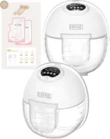 HSNL® Luxe Elektrische Borstkolf - Handsfree Borstkolf - Dubbele Kolf - Borstkolf - BPA Vrij - Inclusief BH Straps En Melkopvangzakjes