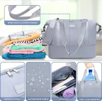 Handbagage tas Weekendtas zwemtas waterdichte Reistas plunjezak Fitnesstas Trainingstas dames voor op reis sportschool,