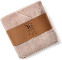 Handdoek met capuchon, 100% katoen, Oeko Tex-gecertificeerd, babybadhanddoek, zachte babybadhanddoek met capuchon, babyhanddoek, warme strandhanddoek met capuchon, kinderhanddoek, unisex, beige, 75 x 