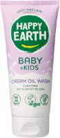 Happy Earth Cream Oil Wash 100% Natuurlijk Baby & Kids 200 ml